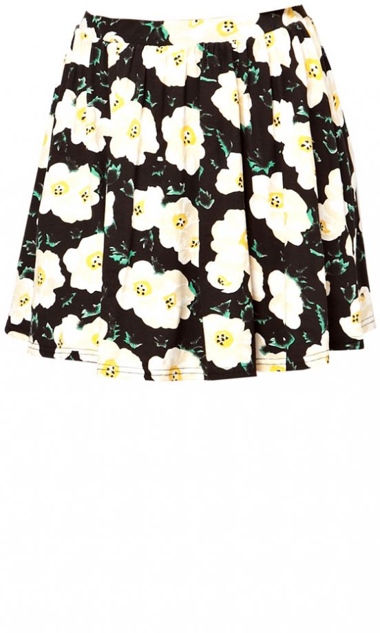 ASOS Daisy Print Skater Skirt, £16
