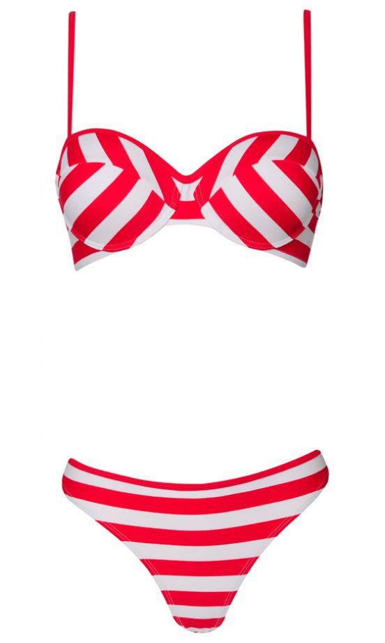 Dorothy Perkins Summer 2013 Red Stripe Bikini, £23