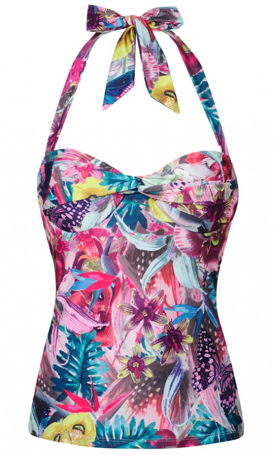 Dorothy Perkins Summer 2013 Tropical Print Tankini Top