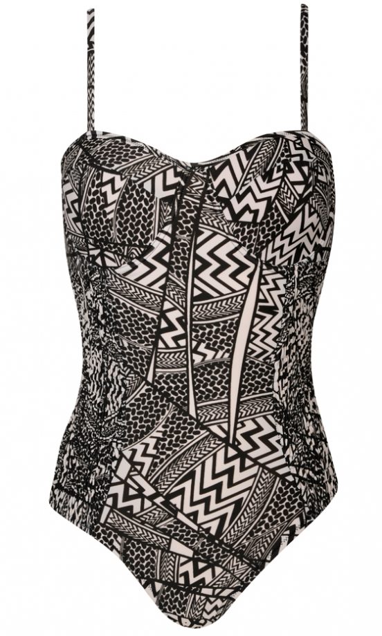 Dorothy Perkins Summer 2013 Geo Ruched Side Swimsuit, £28