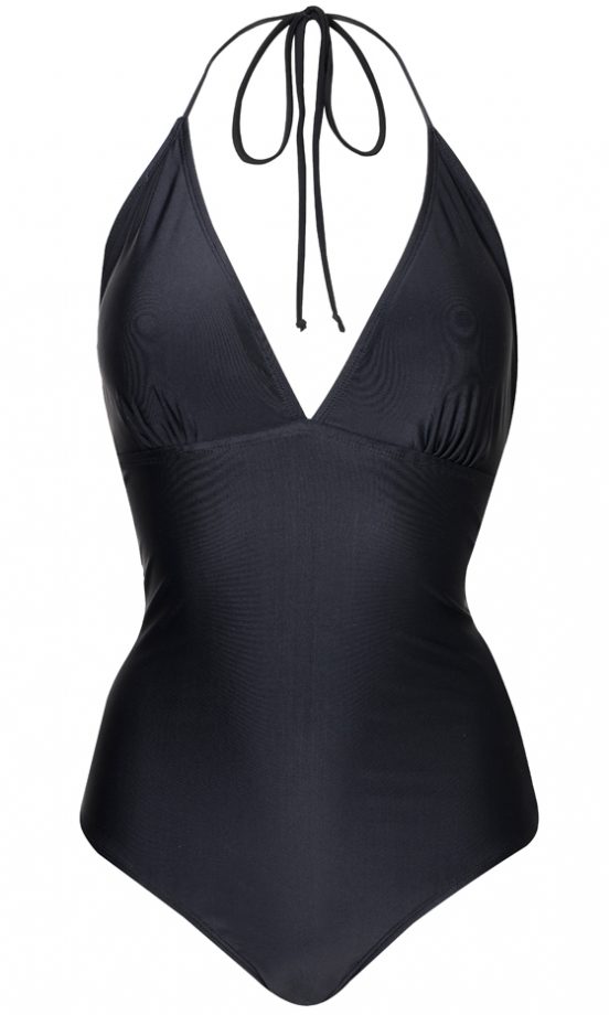 Dorothy Perkins Summer 2013 Black Low V Back Swimsuit, £22