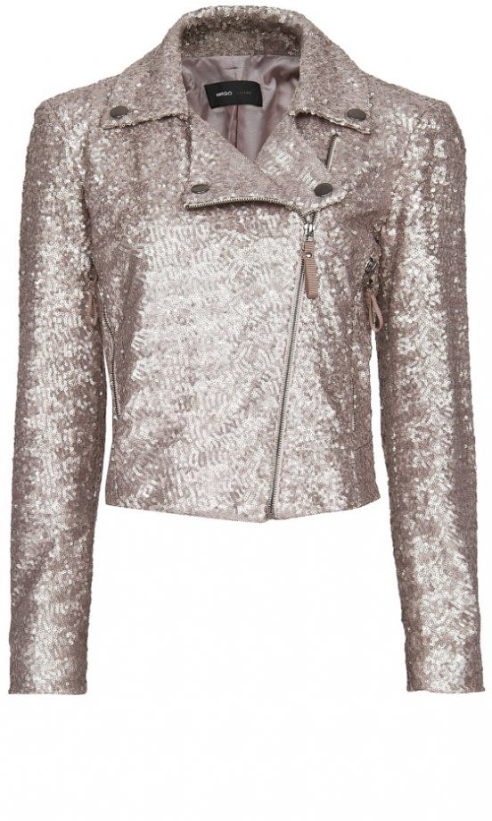 Mango Sequined Biker Jacket, £59.99