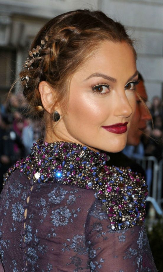 Minka Kelly's Embellished Updo