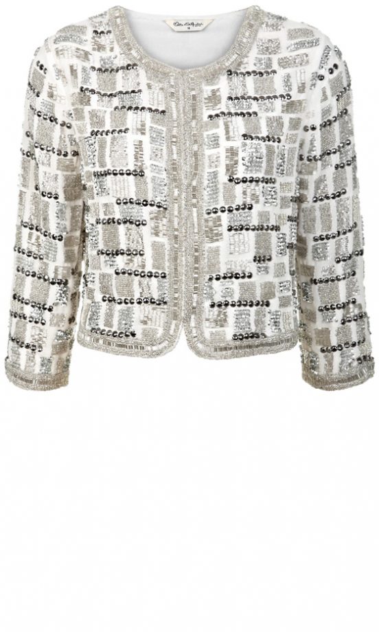 Miss Selfridge Silver Embellished Jacket, £85