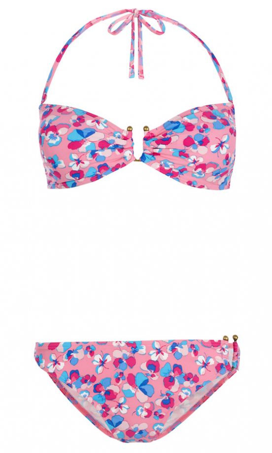 New Look Pink Printed Bikini, Top £6, Bottoms £5