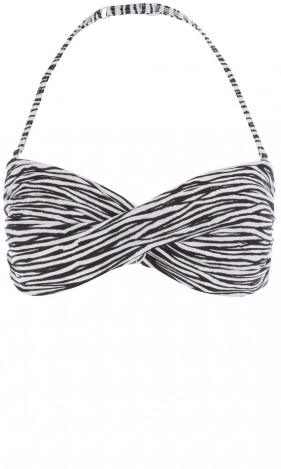 Matalan Summer 2013 Zebra Print Bandeau Bikini Top, £5