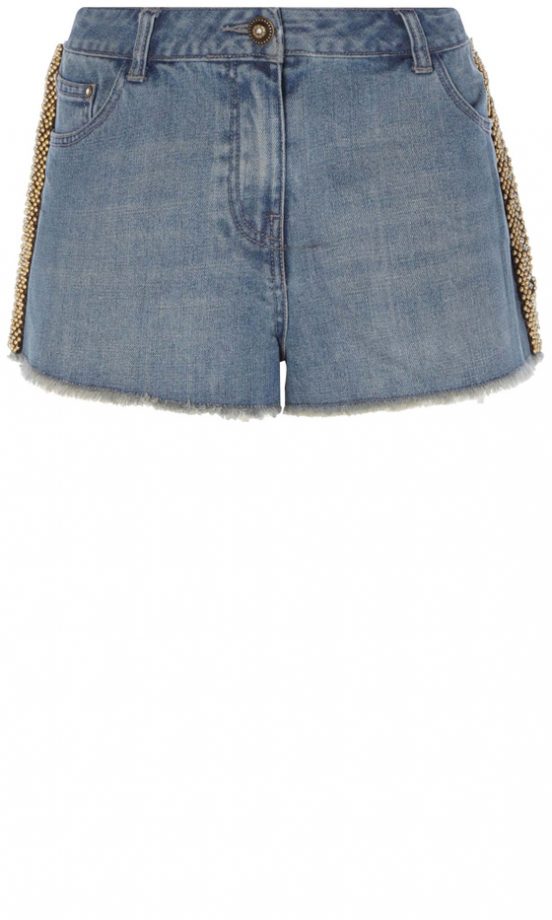 Matalan Summer 2013 Mid Wash Embellished Denim Shorts, £16