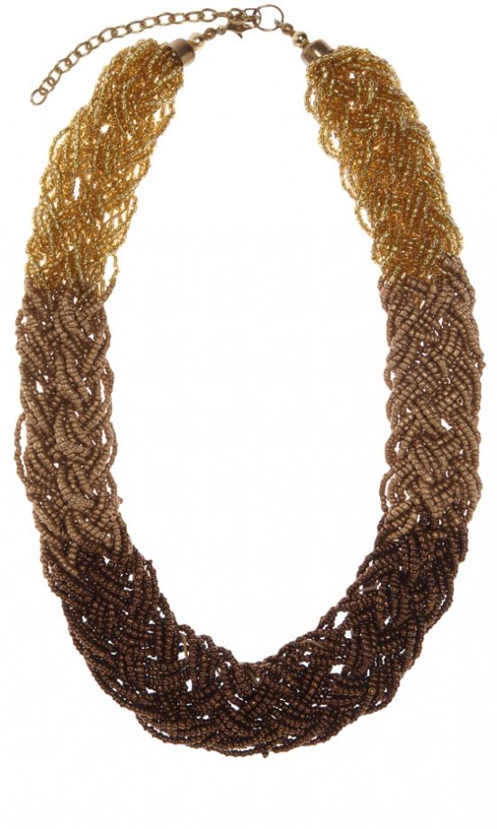 Matalan Summer 2013 Tonal Plaited Bead Necklace, £10