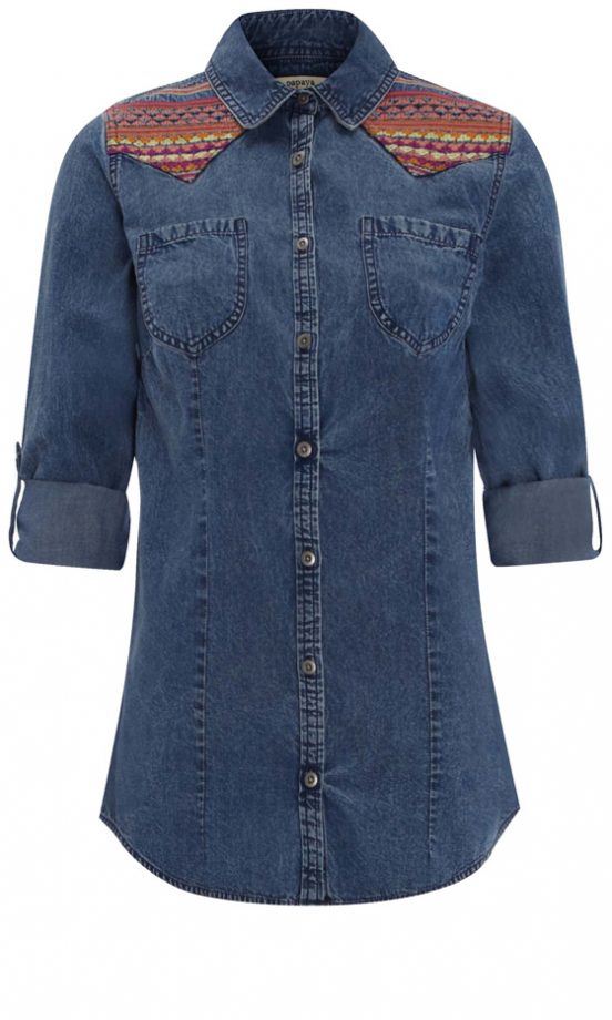 Matalan Summer 2013 Embroidered Denim Shirt