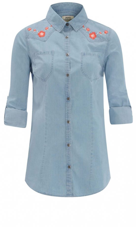 Matalan Summer 2013 Detailed Denim Shirt