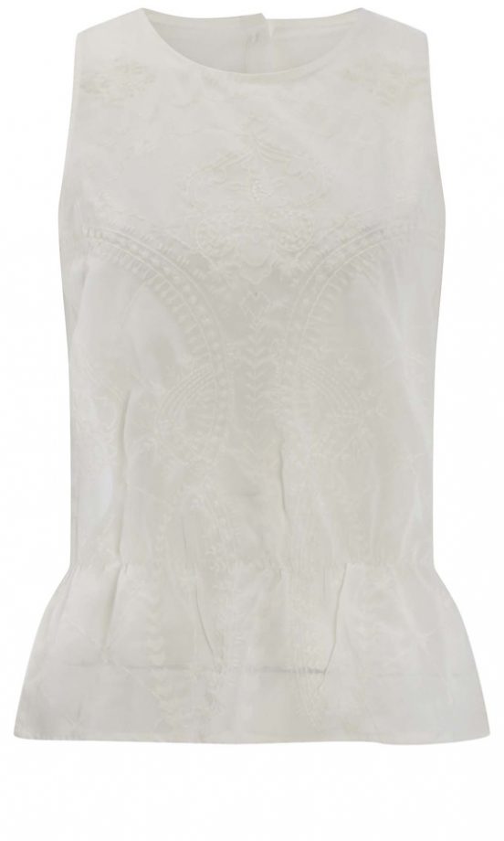 Matalan Summer 2013 White Peplum Shirt