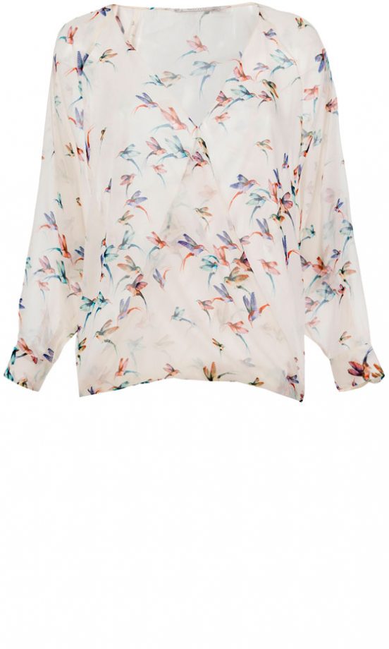 Zara Summer 2013 Bird Print Shirt