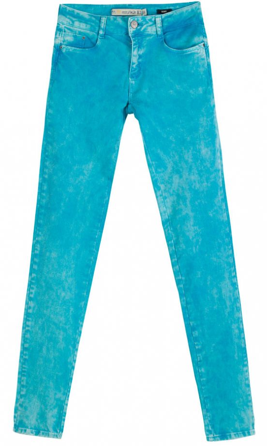 Zara Summer 2013 Turquoise Jeans