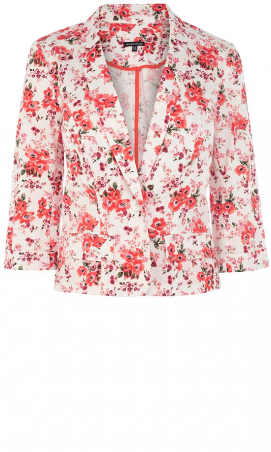 Warehouse Fluro Floral Blazer, £46