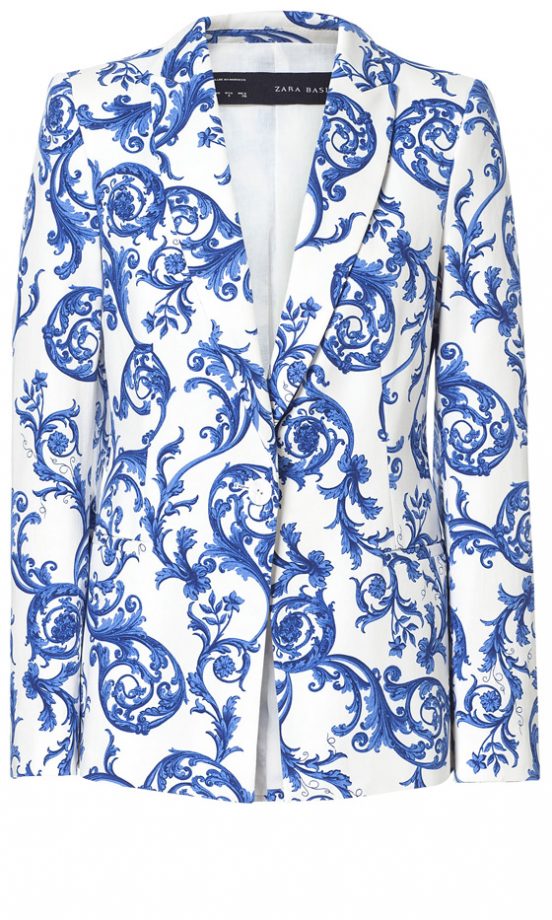 Zara Ceramic Print Blazer, £59.99