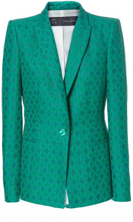 Zara Jacquard Blazer, £69.99