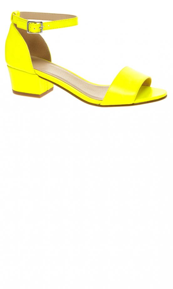 ASOS Bright Yellow Midi Heels, £45