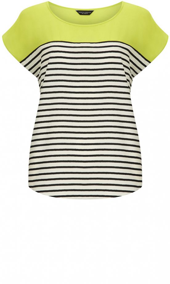 Dorothy Perkins Yellow Stripe Top, £25