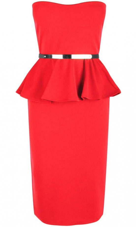 Fashion Union Peplum Dress, £22