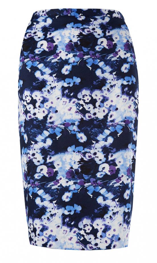 George At Asda Floral Pencil Skirt, £10