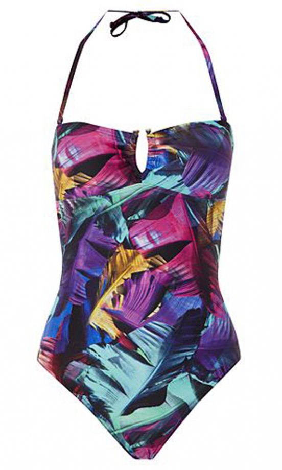 George Printed Halter Neck Swimsuit, £12