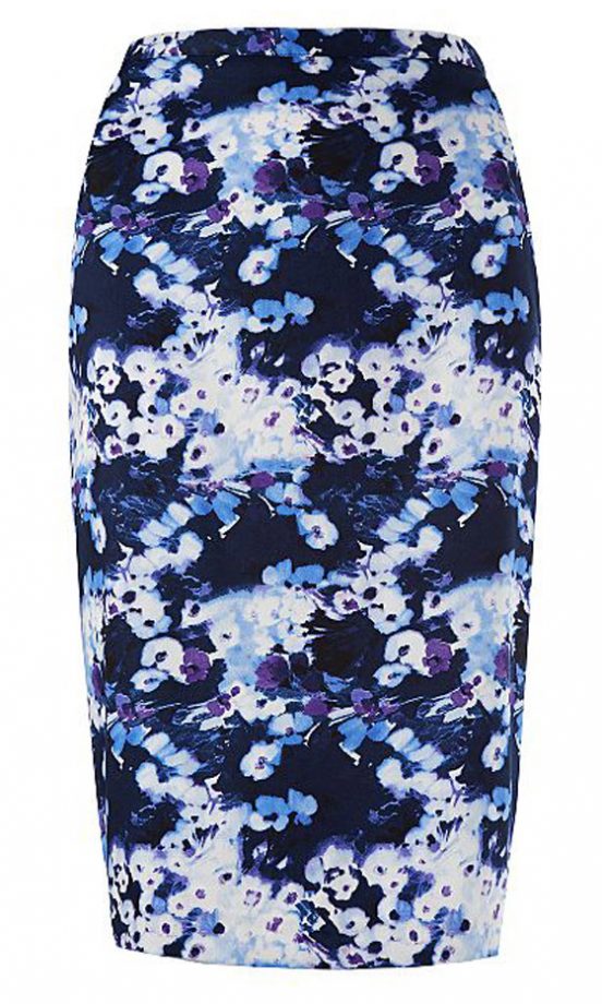 George At Asda Floral Pencil Skirt, £12