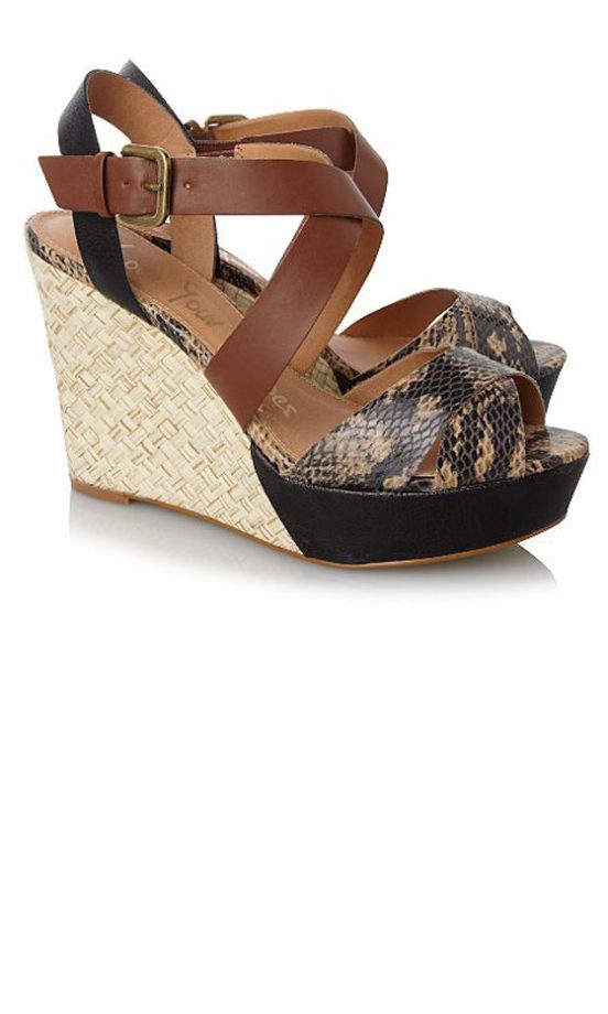 George At Asda Snake Print Wedges, £18
