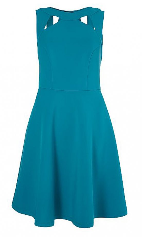 George At Asda Blue Skater Dress, £18