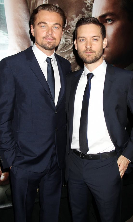 Leonardo DiCaprio And Tobey Maguire At The Great Gatsby Film Premiere In New York, 2013