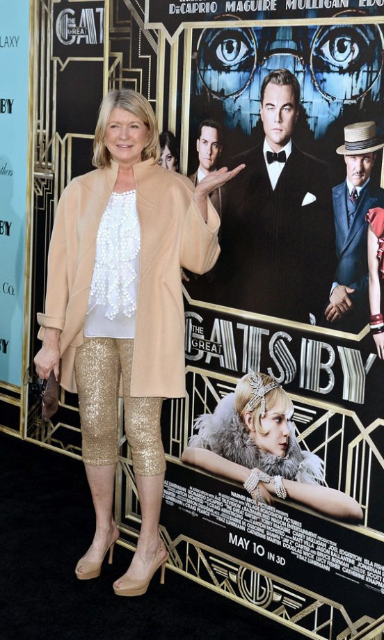 Martha Stewart At The Great Gatsby Film Premiere In New York, 2013