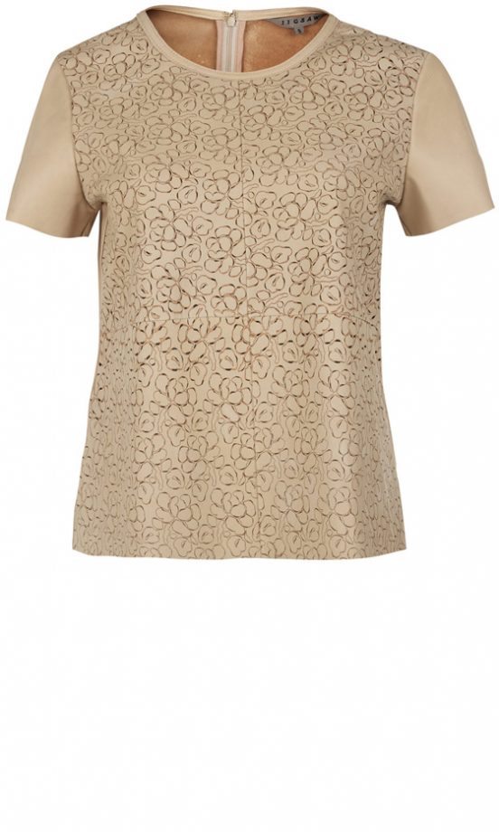 Jigsaw Leather T-Shirt, £295