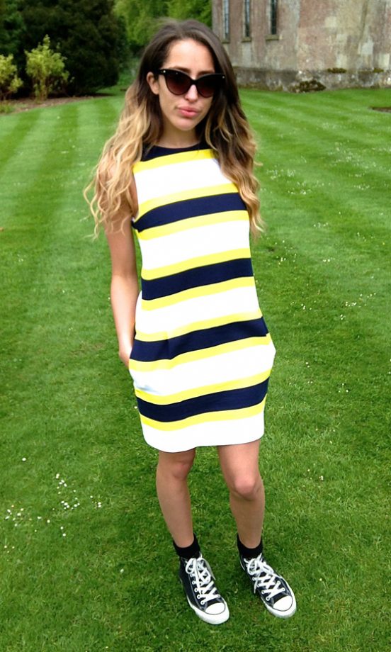 Delilah Wears Lacoste Dress At Babington House, 2013