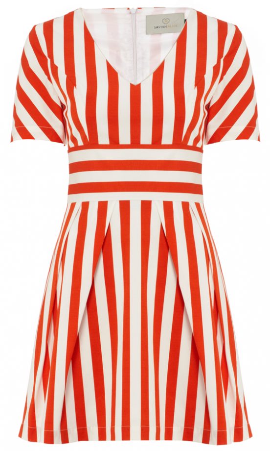 Lavish Alice At Stylistpick Orange Striped Dress, £50