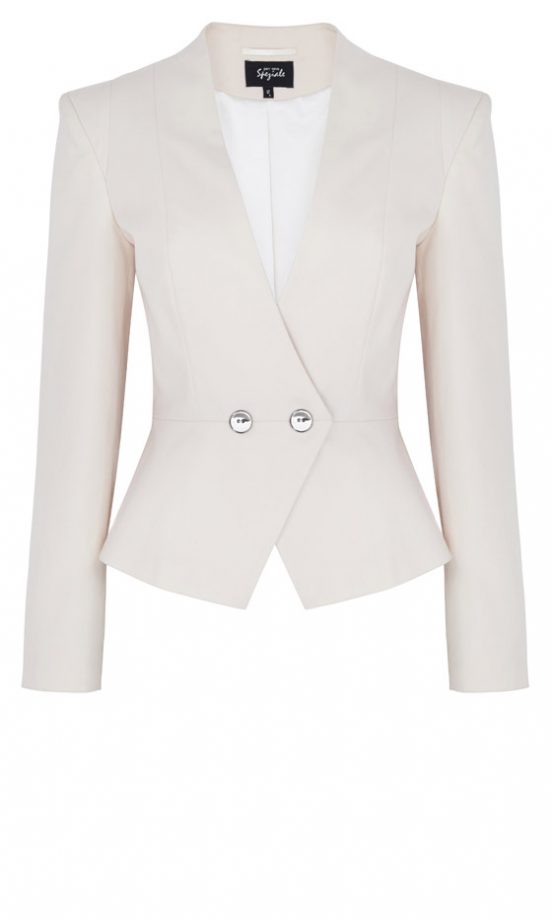 Marks And Spencer White Tuxedo Jacket, £75