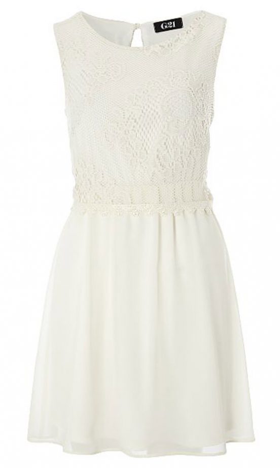 Matalan White Crochet Dress, £16