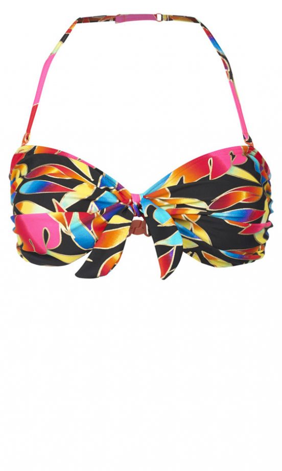 Matalan Tropical Print Bandeau Bikini Top, £5