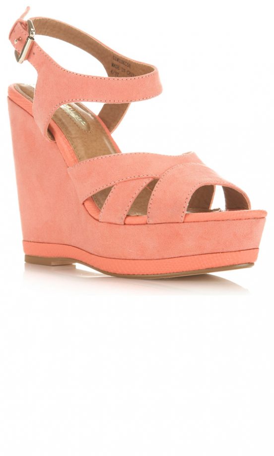 Miss Selfridge Coral Wedges, £32