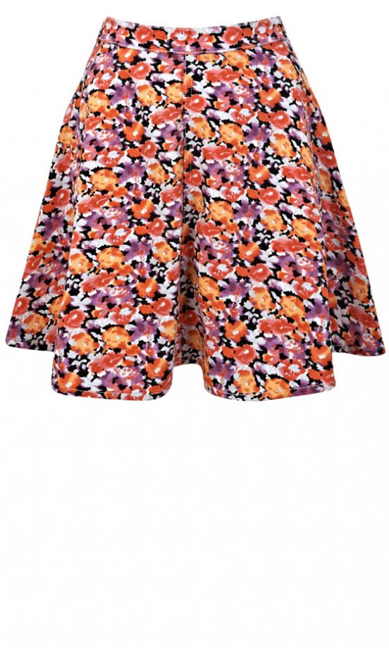Miss Selfridge Floral Flippy Skirt, £35
