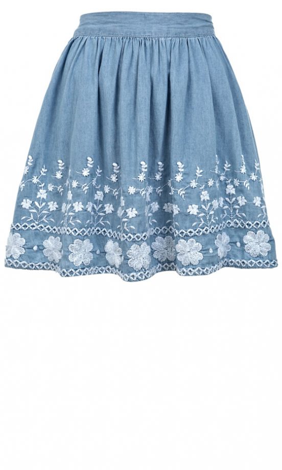 Miss Selfridge Embroidered Skirt, £35