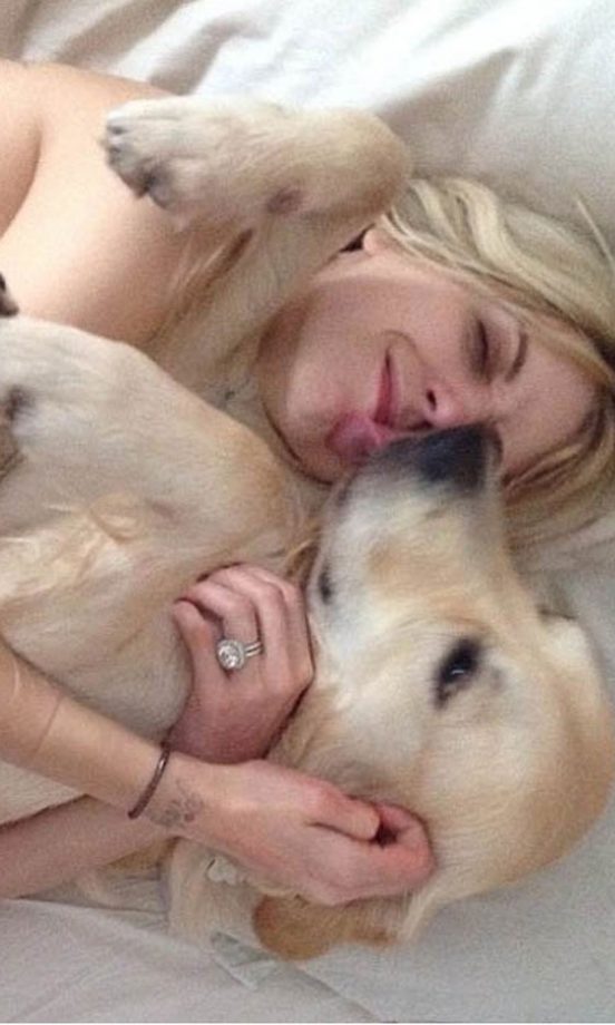 Peaches Geldof's Golden Retriever Parpy, 2013