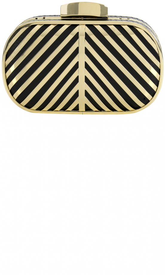 Primark Black And Gold Clutch, £10
