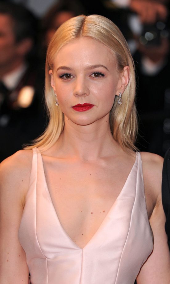 Carey Mulligan Teams Bright Lips With Simple Hair At The Cannes Film Festival 2013