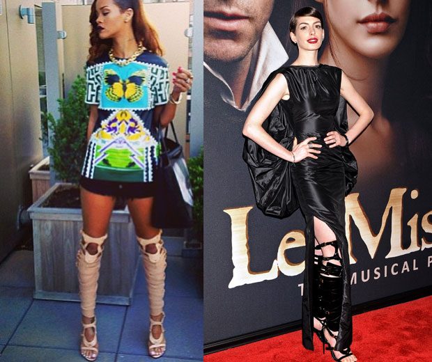 Sandalsafter AnneLook Thigh High Rocks Gladiator Rihanna P8OXZn0kNw