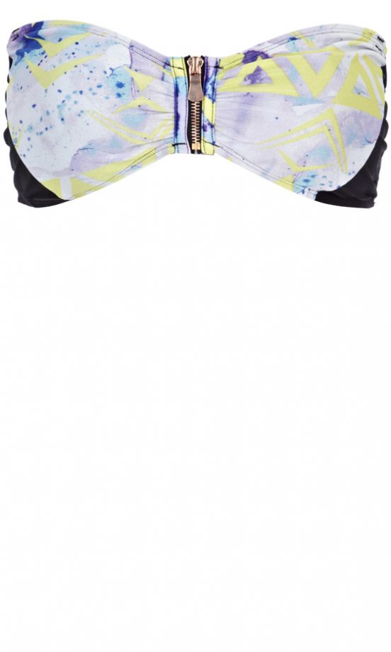 River Island Printed Bikini Top, £15
