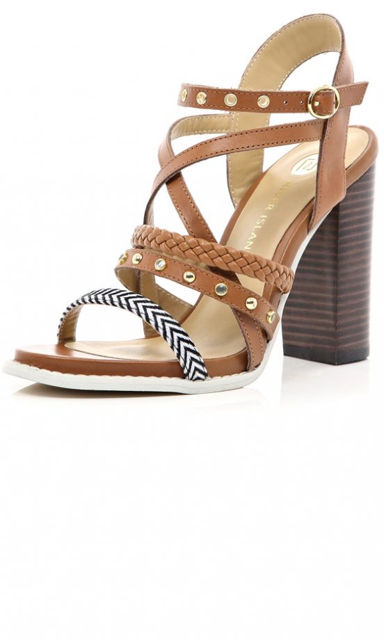 River Island Brown Strappy Heels, £25