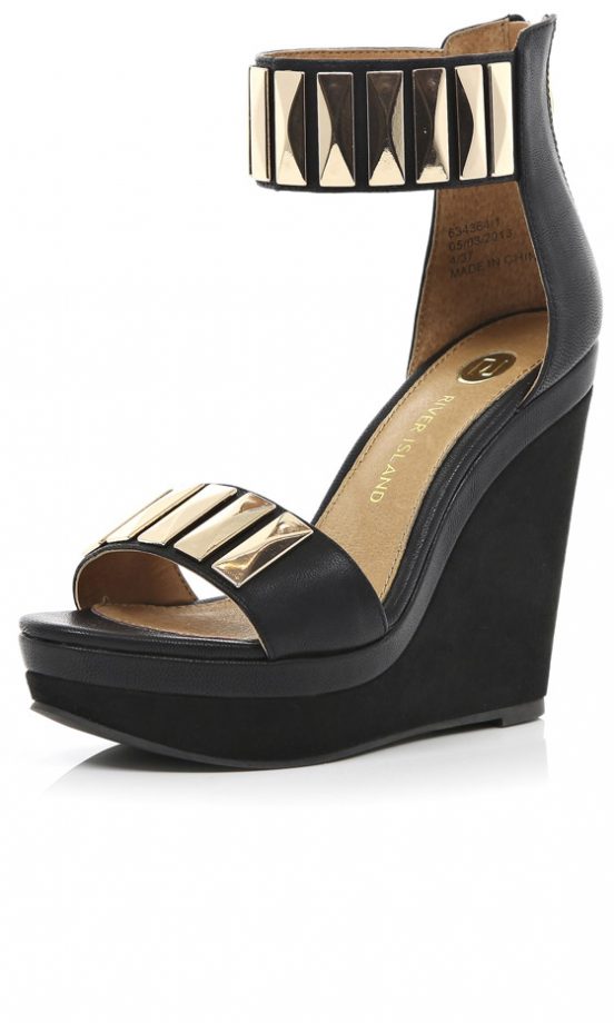 River Island Mirrored Wedges, £55