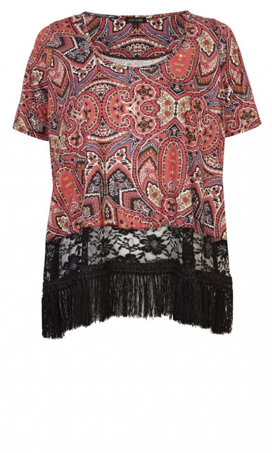River Island Fringed T-Shirt