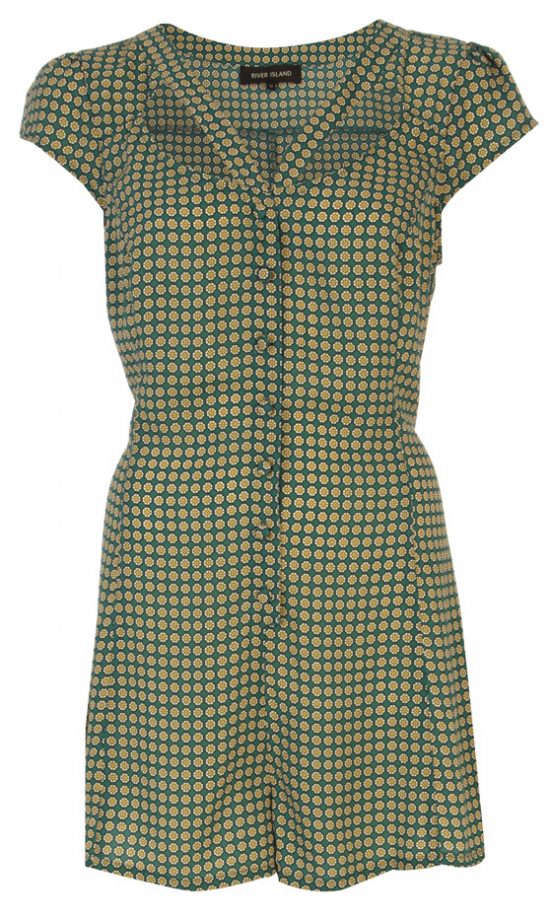 River Island Gingham Playsuit
