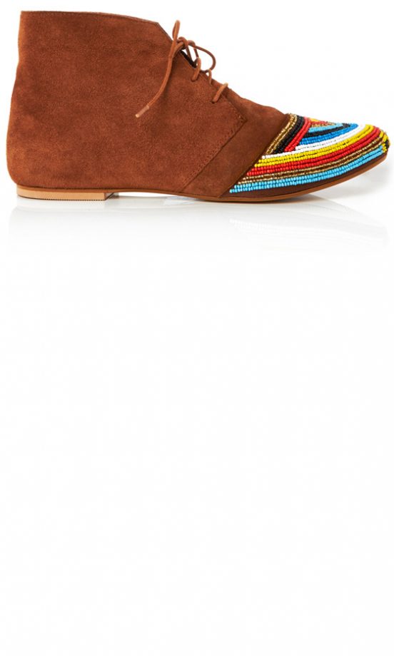 Stylistpick Beaded Suede Ankle Boots, £35