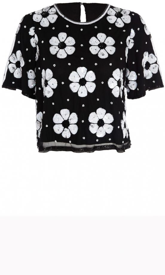 ASOS Sequin Daisy T-Shirt, £40